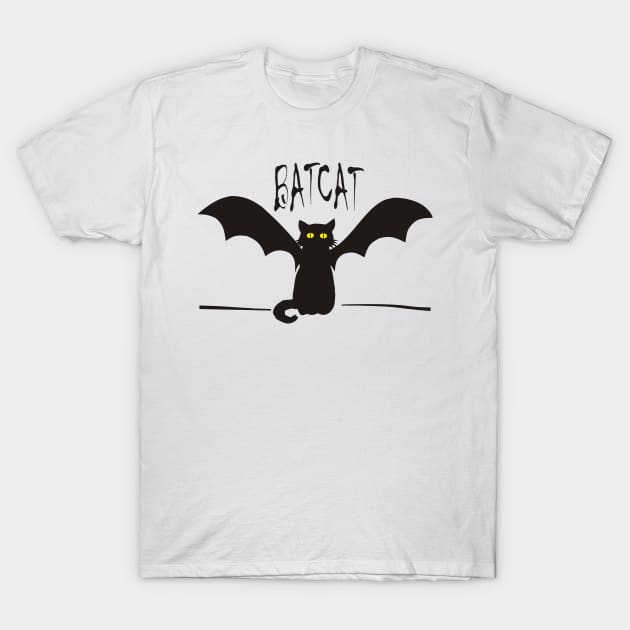 BatCat T-Shirt by Pixels Pantry